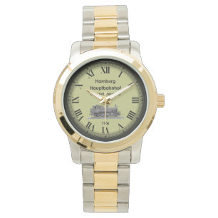 Reloj De Pulsera Estación Hbf de Hamburgo ~ Alemania ~ 1906 ~ Watch