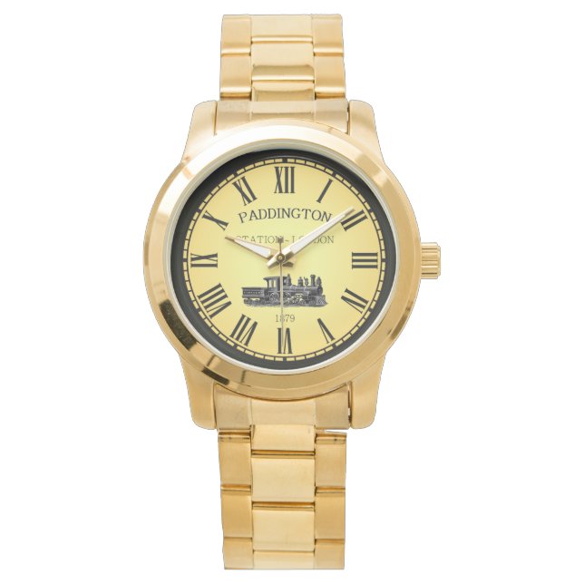 Reloj De Pulsera Estación RR Paddington ~ Londres Inglaterra ~ 1879 (Anverso)