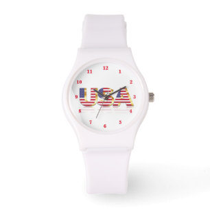 Reloj De Pulsera Estados Unidos de América Bandera Watch