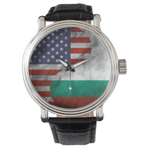 Reloj De Pulsera Estados Unidos y Bulgaria regalo de Boda Yin Yang 