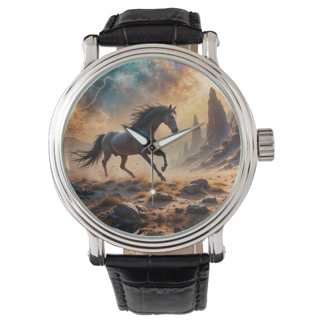 Reloj De Pulsera Estallión del desierto salvaje Stallion Nebula rel (Anverso)