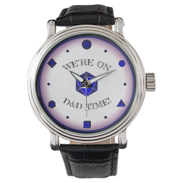 Reloj De Pulsera Estamos en D&D Time - AZUL (Anverso)