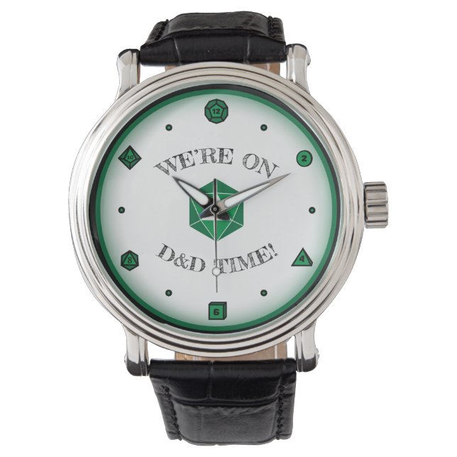 Reloj De Pulsera Estamos en D&D Time - VERDE (Anverso)