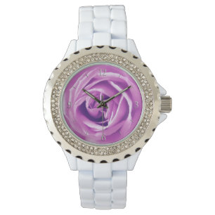 Reloj De Pulsera Estampa de rosa lavanda