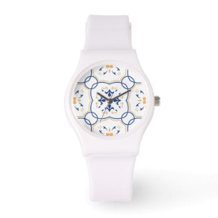 Reloj De Pulsera Estampado de flores
