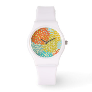 Reloj De Pulsera Estampado de flores 3