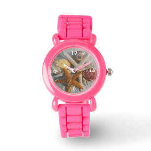 Reloj De Pulsera Estanques de mar mixtos y Starfish en playa de are