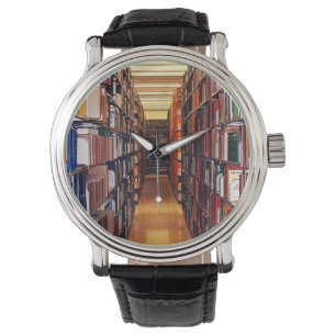 Reloj De Pulsera Estantes de la biblioteca