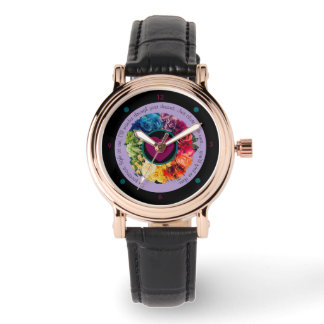 Reloj De Pulsera Estaré allí Floral Watch