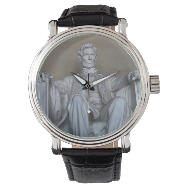 Reloj De Pulsera Estatua de Abraham Lincoln (Anverso)