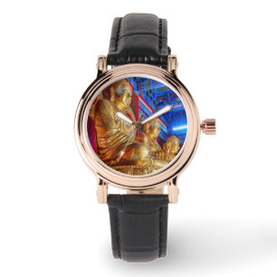 Reloj De Pulsera estatua de la imagen de Buda chino tailandés