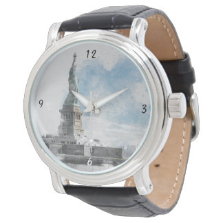 Reloj De Pulsera Estatua de la Libertad en Nyc de Manhattan
