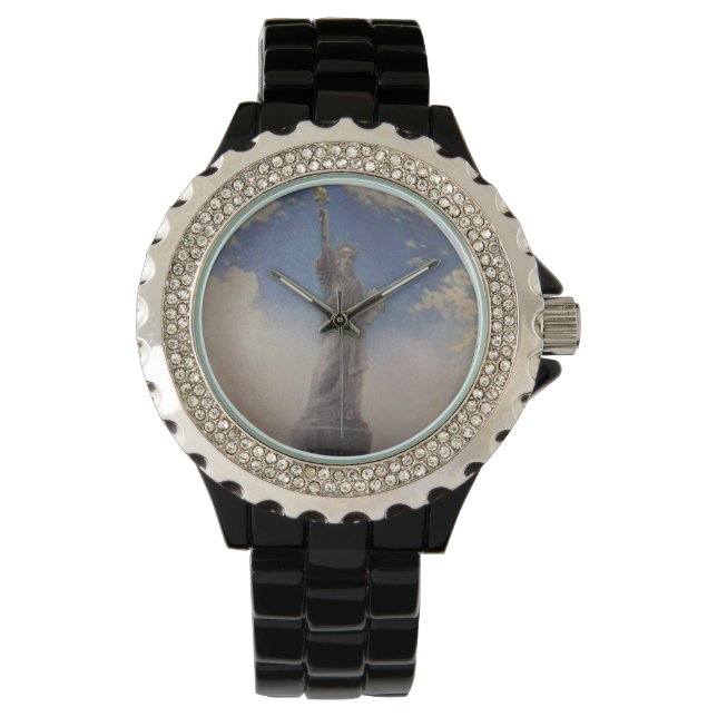 Reloj De Pulsera Estatua de la pintura de la Libertad (Anverso)