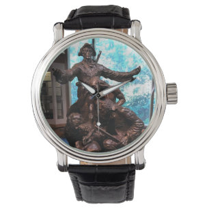 Reloj De Pulsera Estatua de Lewis & Clark, Fort Clatsop, Oregón