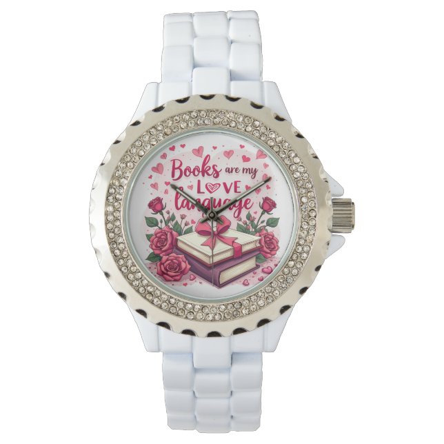 Reloj De Pulsera Estética de lectura romántica de los libros de San (Anverso)