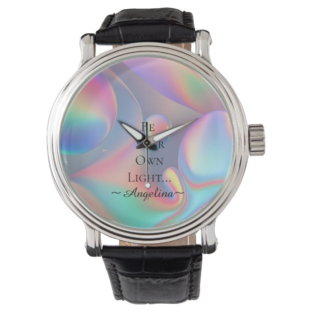 Reloj De Pulsera Estética holográfica (Anverso)