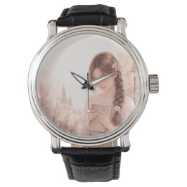 Reloj de pulsera Estético de niña floral soñadora 