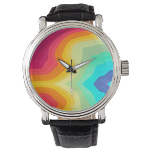 Reloj De Pulsera Estilista moderno agrietado colorido
