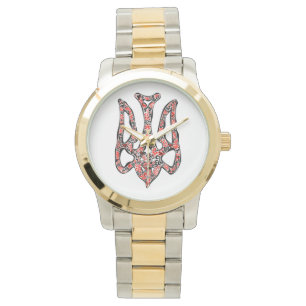 Reloj De Pulsera Estilizado trident tryzub, emblema nacional de Ucr
