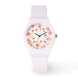 Reloj De Pulsera Estilo de diseño floral de eWatch Watch