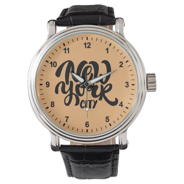 Reloj De Pulsera Estilo de la ciudad de Nueva York (Anverso)