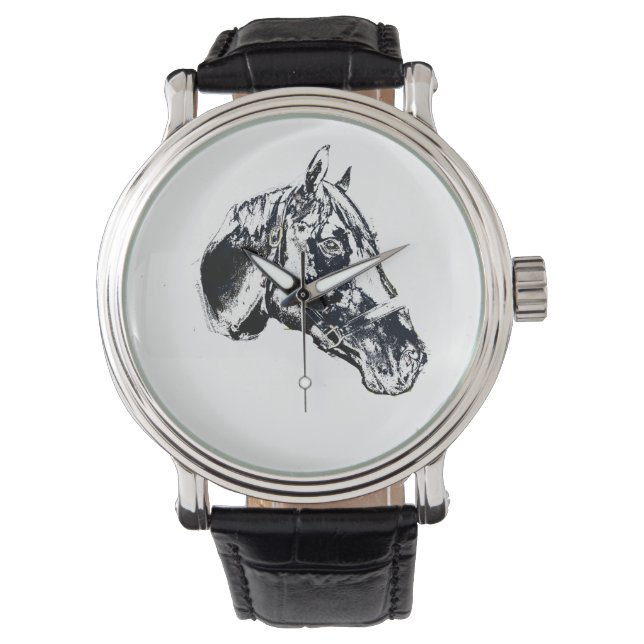 Reloj De Pulsera estilo de marca de cabeza de caballo (Anverso)