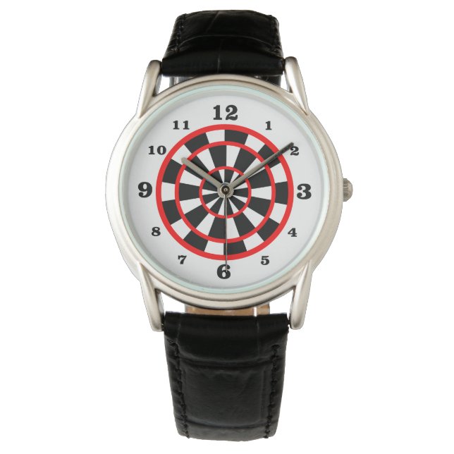 Reloj De Pulsera Estilo de tablero blanco numerado (Anverso)