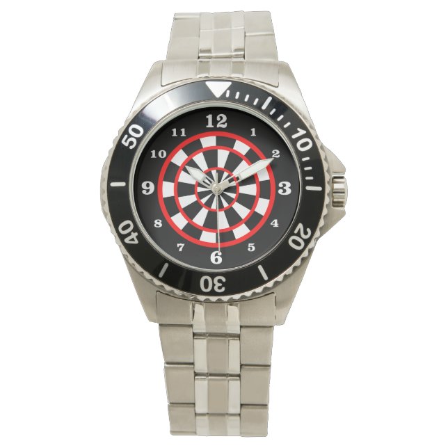 Reloj De Pulsera Estilo de tablero negro numerado (Anverso)