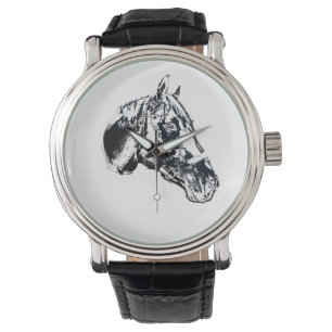 Reloj De Pulsera estilo del sello de la cabeza de caballo