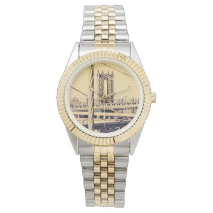 Reloj De Pulsera estilo del vintage, puente de Brooklyn
