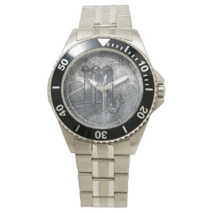 Reloj De Pulsera Estilo industrial apenado Rótulo del zodiaco del