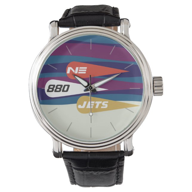 Reloj De Pulsera Estilo Jet Retro de la Era Jet (Anverso)