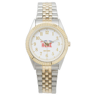 RELOJ DE PULSERA ESTILO MODERNO SILVERY GOLDEN VERIFICADO MARCA