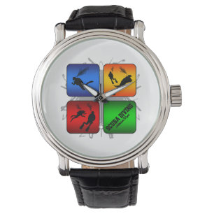 Reloj De Pulsera Estilo urbano del buceo con escafandra asombroso