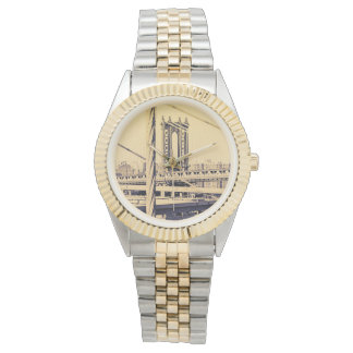 Reloj De Pulsera estilo vintage, puente de Brooklyn