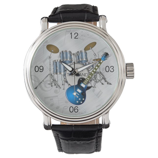 RELOJ DE PULSERA ESTOY CON LA BANDA DE CUERO DE MEDICAMENTOS (Anverso)