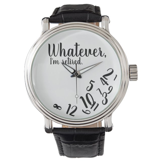 Reloj De Pulsera Estoy jubilado Funny Retirement Simple White (Anverso)