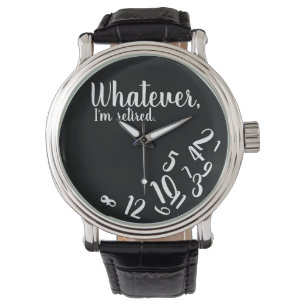 Reloj De Pulsera Estoy jubilado Gracioso retiro simple negro