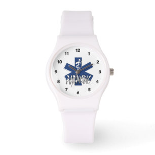 Reloj De Pulsera Estrella activa del paramédico de la vida