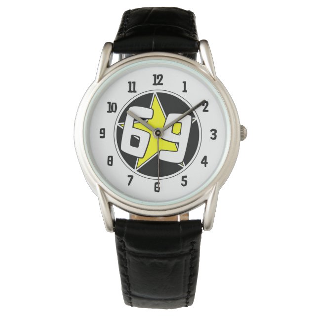 Reloj De Pulsera Estrella amarilla 69 (Anverso)