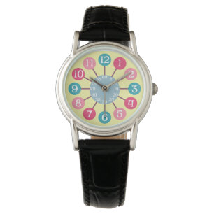 Reloj De Pulsera Estrella atómica retro de los años 50 Medio siglo