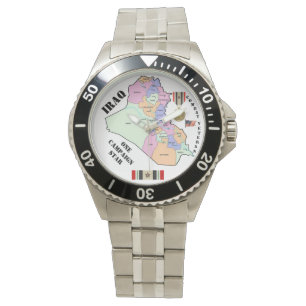 RELOJ DE PULSERA ESTRELLA DE CAMPAÑA / VETERANO IRAQ