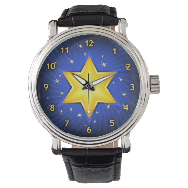 Reloj De Pulsera Estrella de David (Anverso)