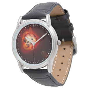 Reloj De Pulsera Estrella De Enano Rojo Orbida Por Un Exoplaneta Hi