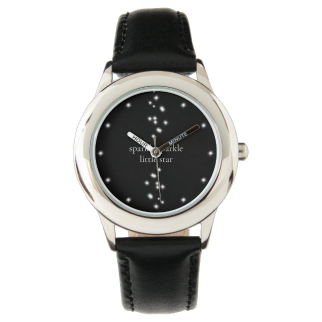 Reloj De Pulsera Estrella de espárrago Estrella de luz negra (Anverso)