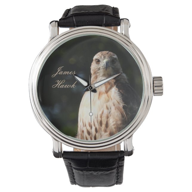 Reloj De Pulsera Estrella de Hawk con cola roja (Anverso)