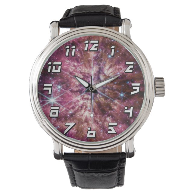Reloj De Pulsera Estrella de la NASA JWST Wolf-Rayet WR 124 (Anverso)