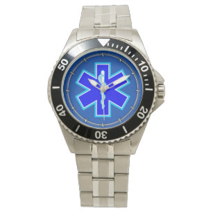 Reloj De Pulsera Estrella de la vida Servicios médicos de emergenci