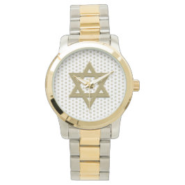 Reloj De Pulsera Estrella dorada de David Seamless