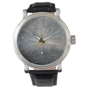 Reloj De Pulsera Estrella Explosiva Amarilla Abstracta Mística Cele